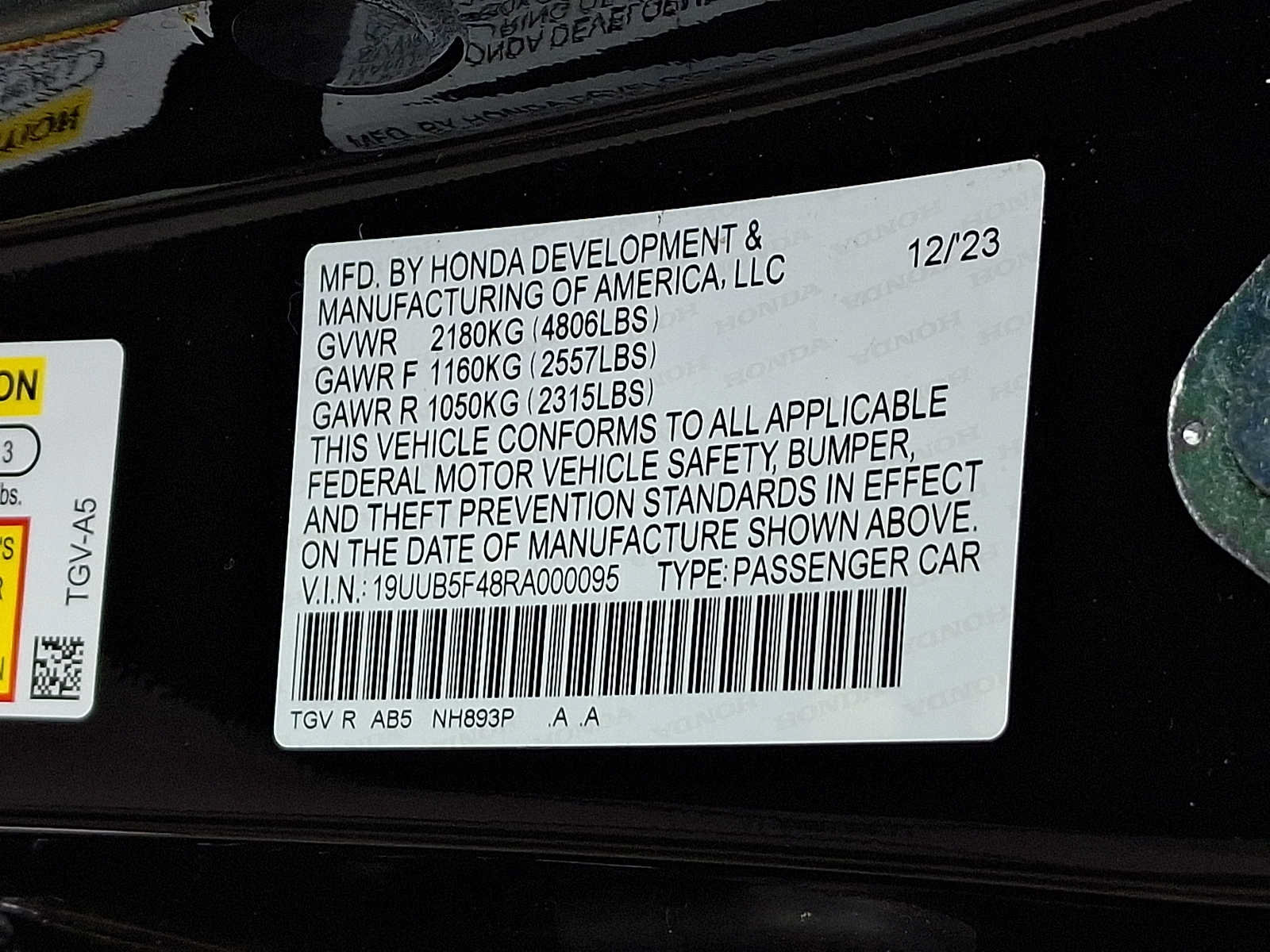 Certified 2024 Acura TLX w/ Technology Package FWD image 27