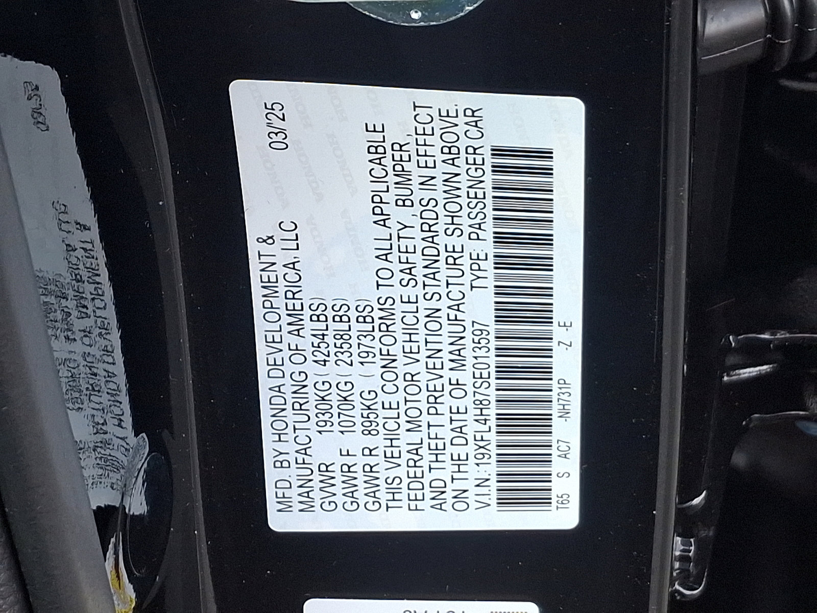 New 2025 Honda Civic Sport image 10