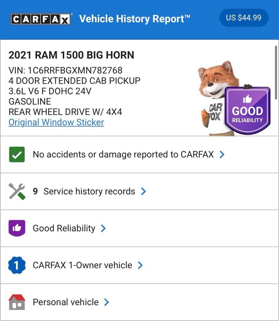 Used 2021 RAM 1500 Big Horn image 3