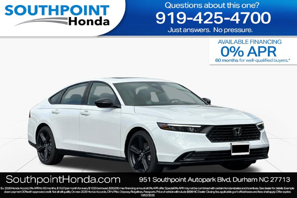 New 2026 Honda Accord Sport image 1