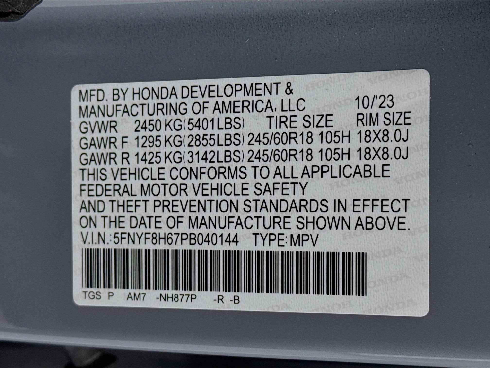 Certified 2023 Honda Passport TrailSport image 32