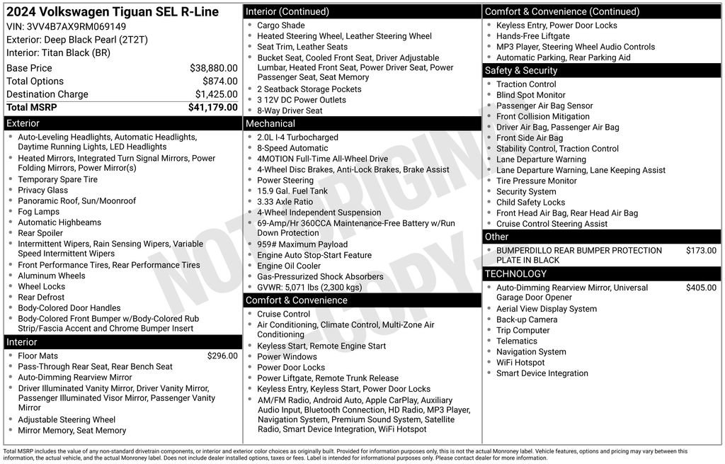 Used 2024 Volkswagen Tiguan SEL R-Line image 26