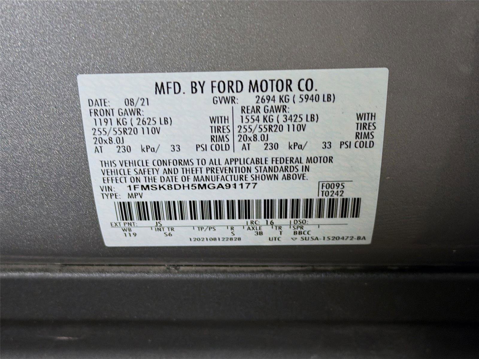Used 2021 Ford Explorer XLT w/ Equipment Group 202A image 32