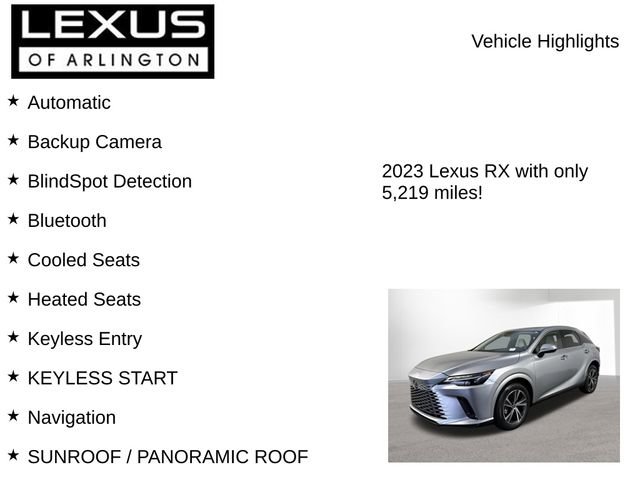 Used 2023 Lexus RX 350 Premium w/ Accessory Package (Z1) image 8