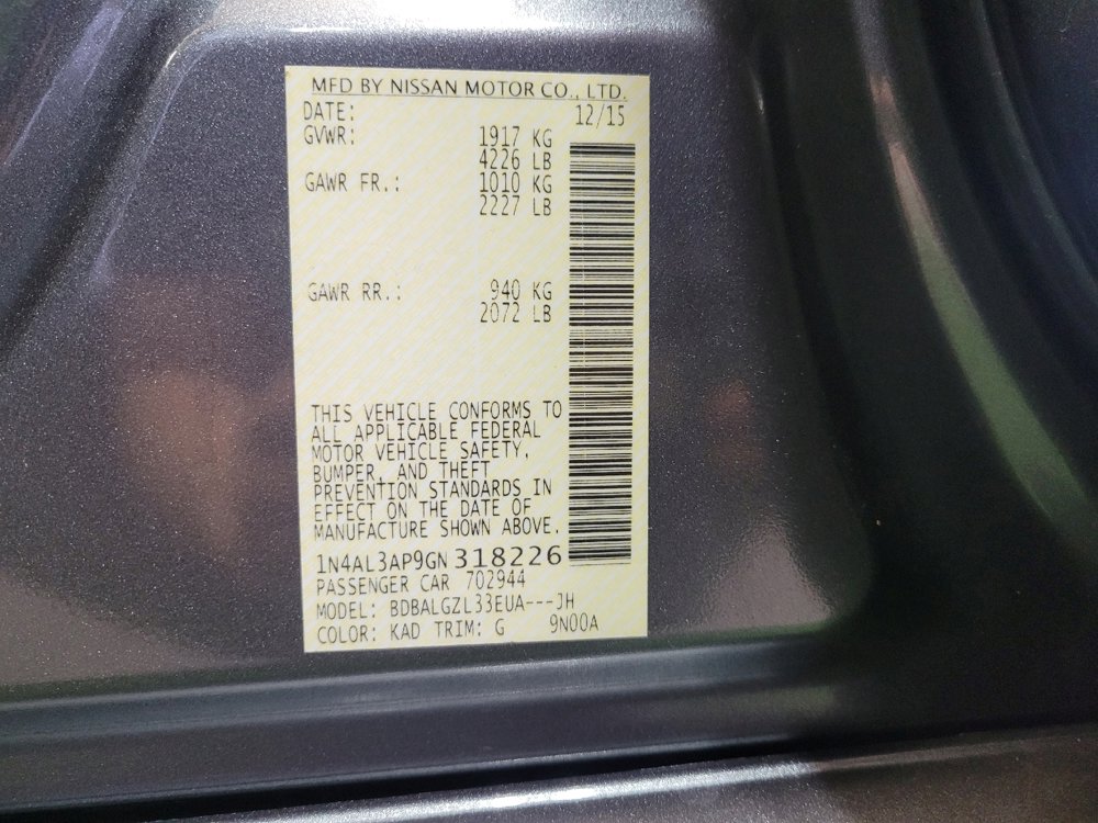 Used 2016 Nissan Altima 2.5 S w/ Power Driver Seat Package FWD image 33