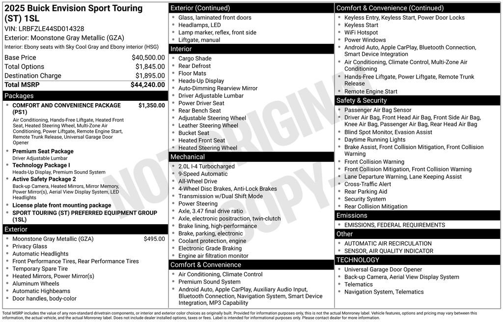 New 2025 Buick Envision Sport Touring image 36