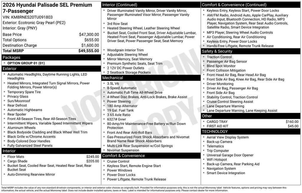 New 2026 Hyundai Palisade SEL image 6