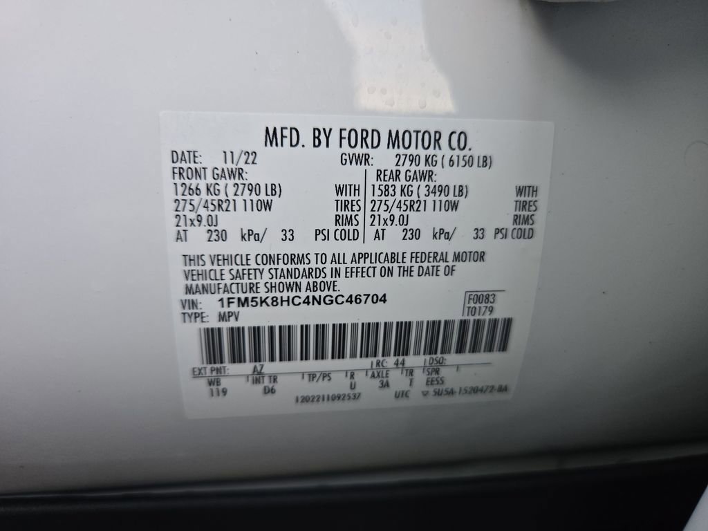 Used 2022 Ford Explorer Platinum w/ Equipment Group 601A image 31