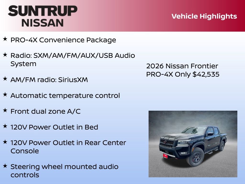 New 2026 Nissan Frontier PRO-4X image 8
