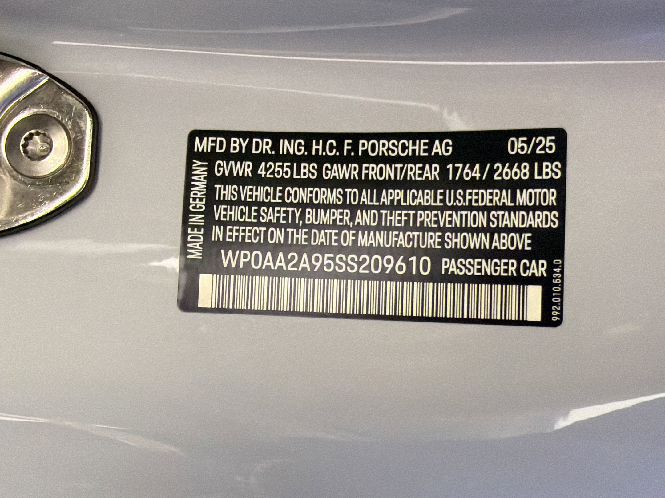 Certified 2025 Porsche 911 Carrera T RWD image 20