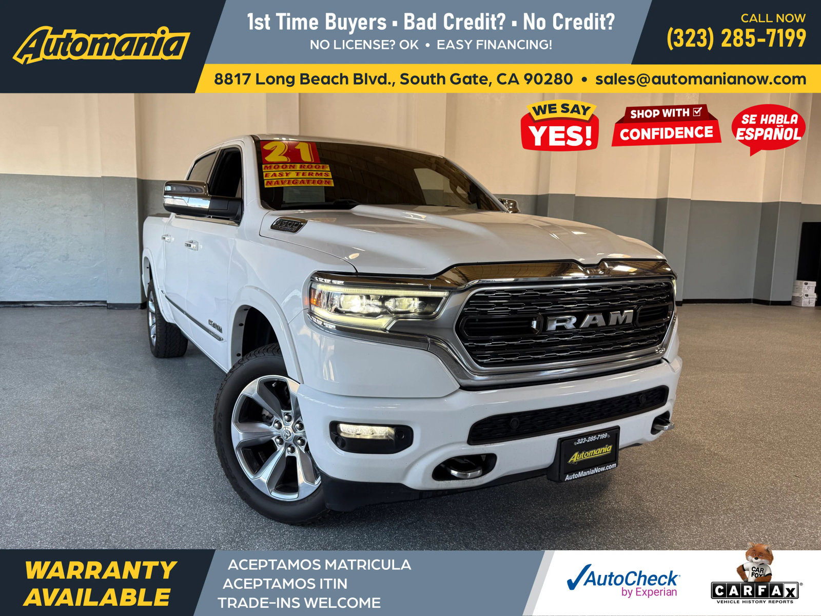 Used 2021 RAM 1500 Limited w/ Body Color Bumper Group