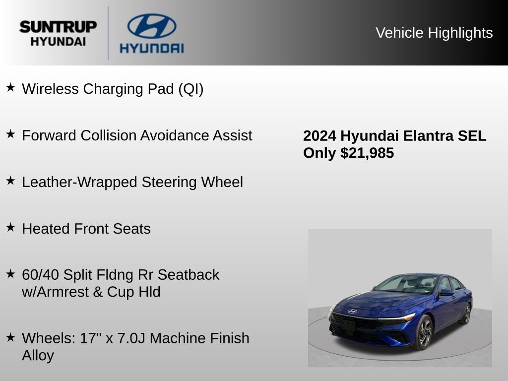 Used 2024 Hyundai Elantra SEL w/ Convenience Package FWD image 21