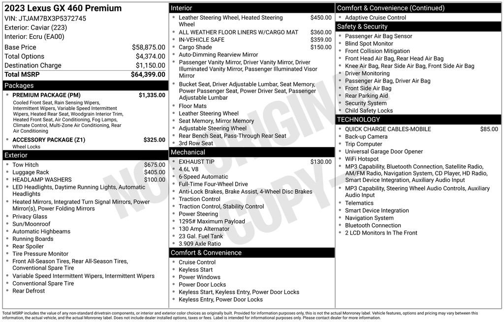 Used 2023 Lexus GX 460 Premium w/ Premium Package AWD/4WD image 6