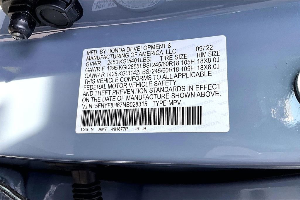 Certified 2022 Honda Passport TrailSport image 14