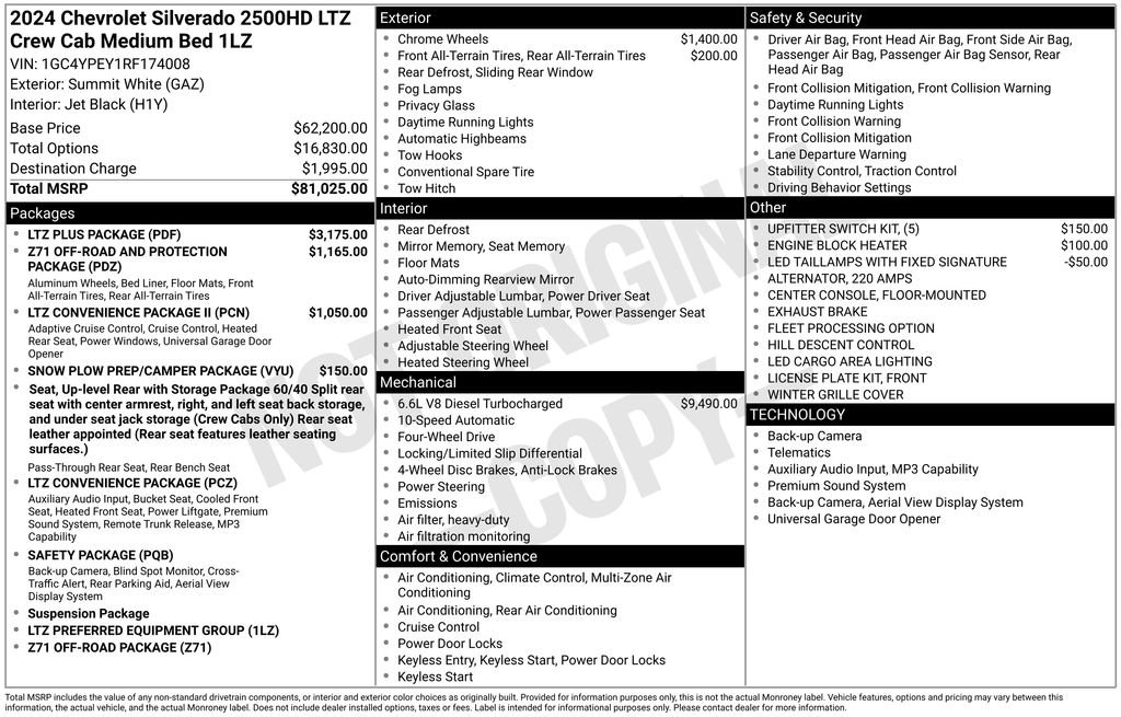 Used 2024 Chevrolet Silverado 2500 LTZ w/ LTZ Plus Package image 3