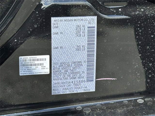 New 2025 Nissan Altima 2.5 SV w/ SV Premium Package image 25