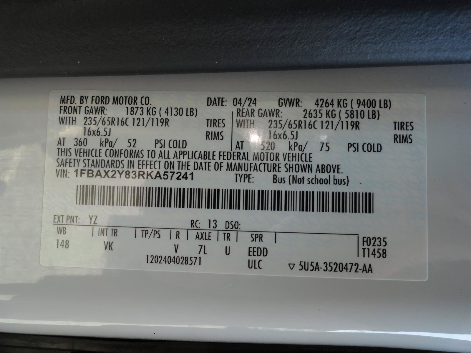 Used 2024 Ford Transit 350 XL RWD image 23