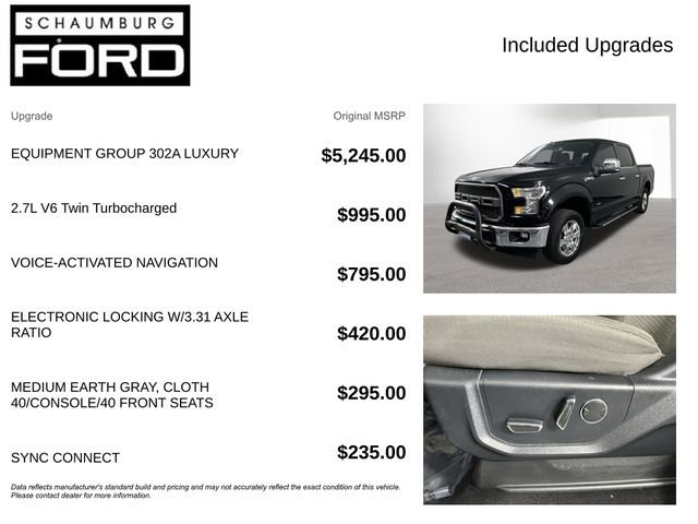 Used 2017 Ford F150 XLT w/ Equipment Group 302A Luxury image 4