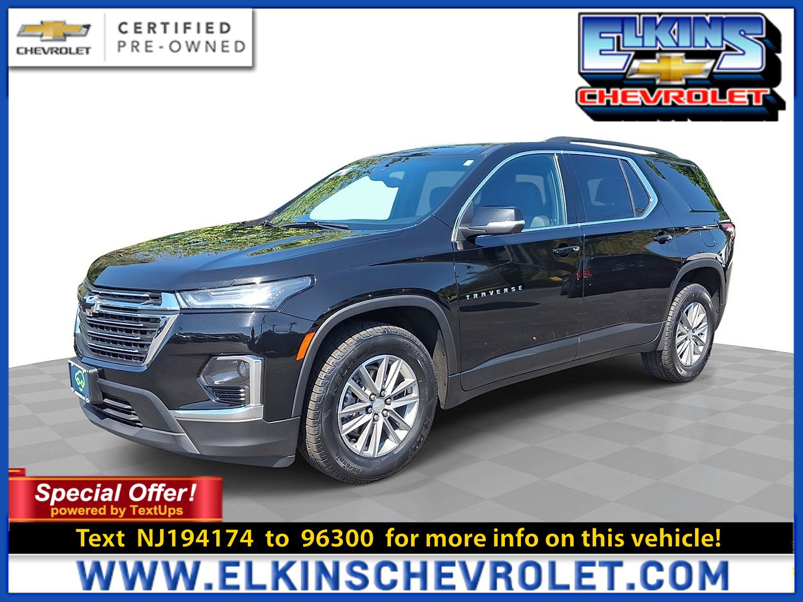 Certified 2022 Chevrolet Traverse LT w/ LPO, Floor Liner Package
