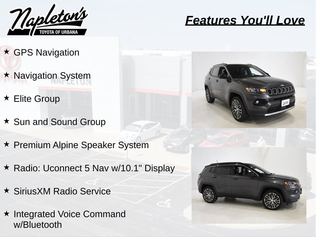 Used 2023 Jeep Compass Limited w/ Sun and Sound Group AWD/4WD image 6