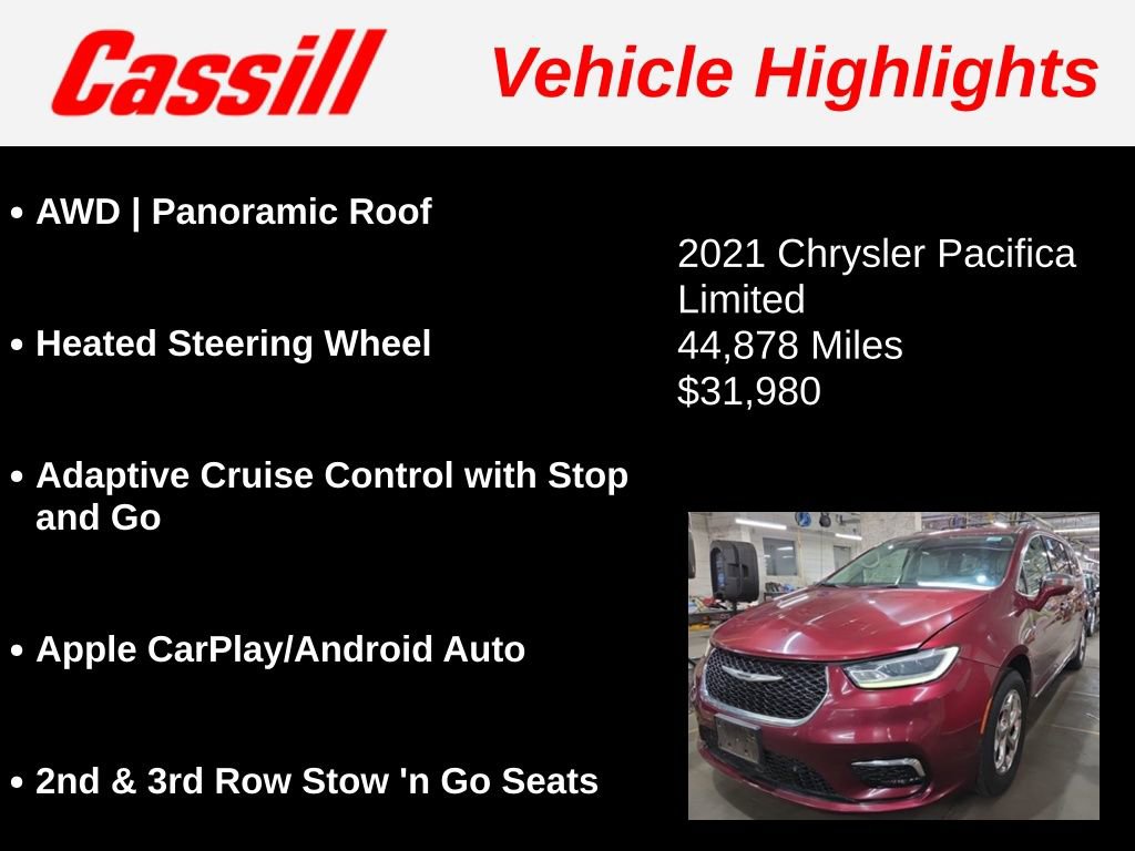 Used 2021 Chrysler Pacifica Limited w/ Premium & Safety Sphere Group AWD/4WD image 3
