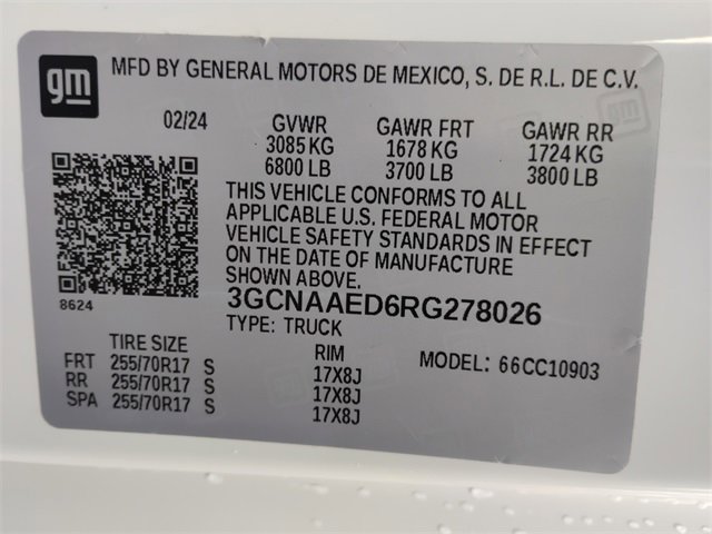 Used 2024 Chevrolet Silverado 1500 W/T w/ WT Fleet Convenience Package image 18