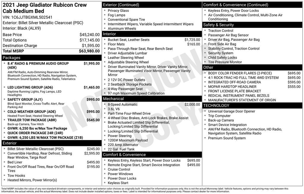 Used 2021 Jeep Gladiator Rubicon image 33