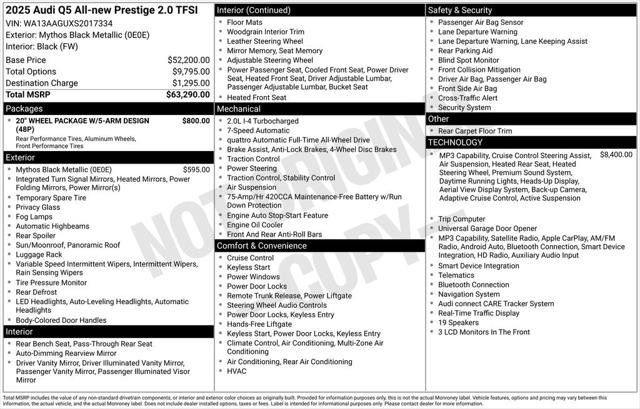 Certified 2025 Audi Q5 Prestige AWD/4WD image 40