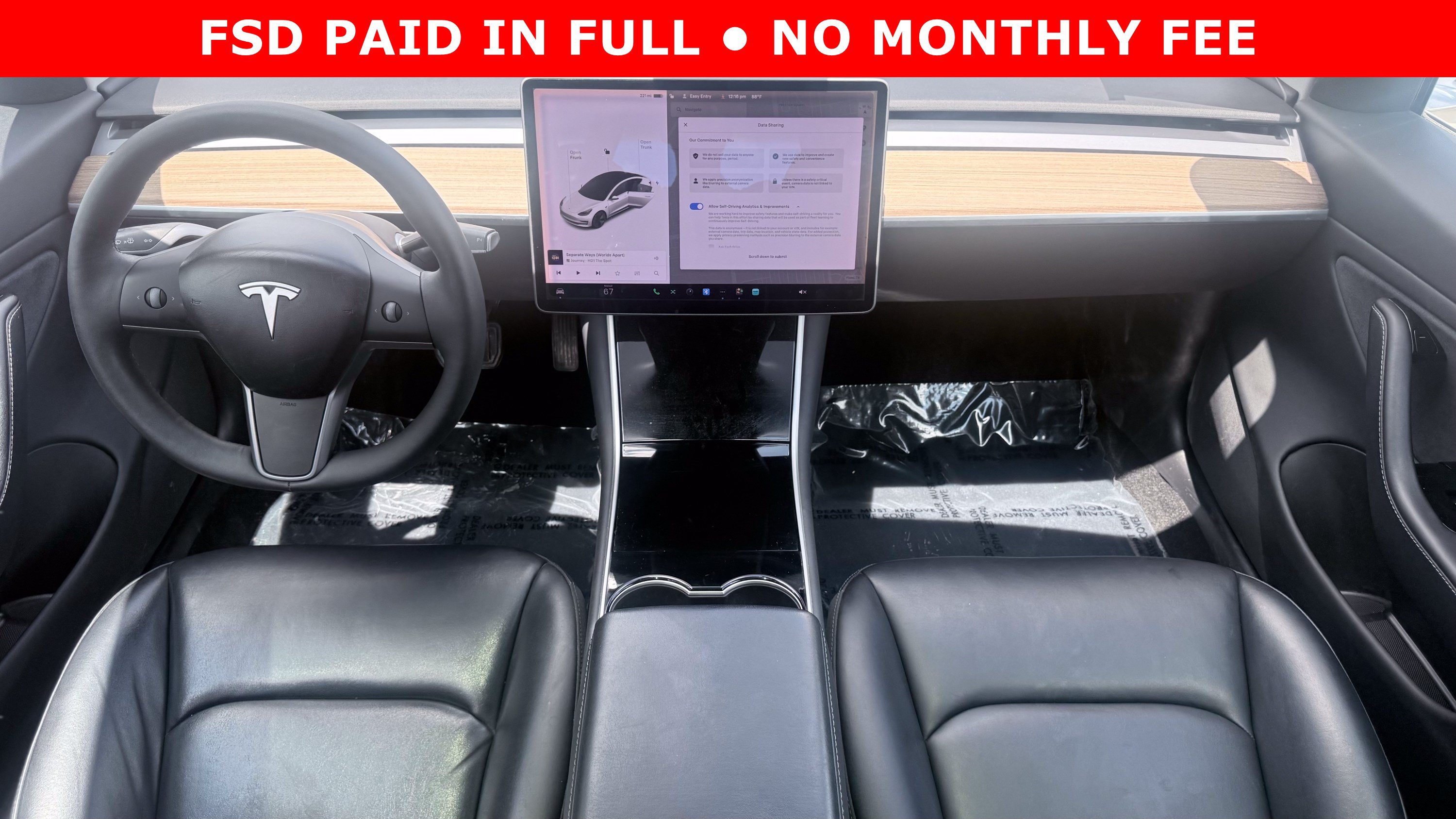 Used 2019 Tesla Model 3 Long Range AWD/4WD image 2