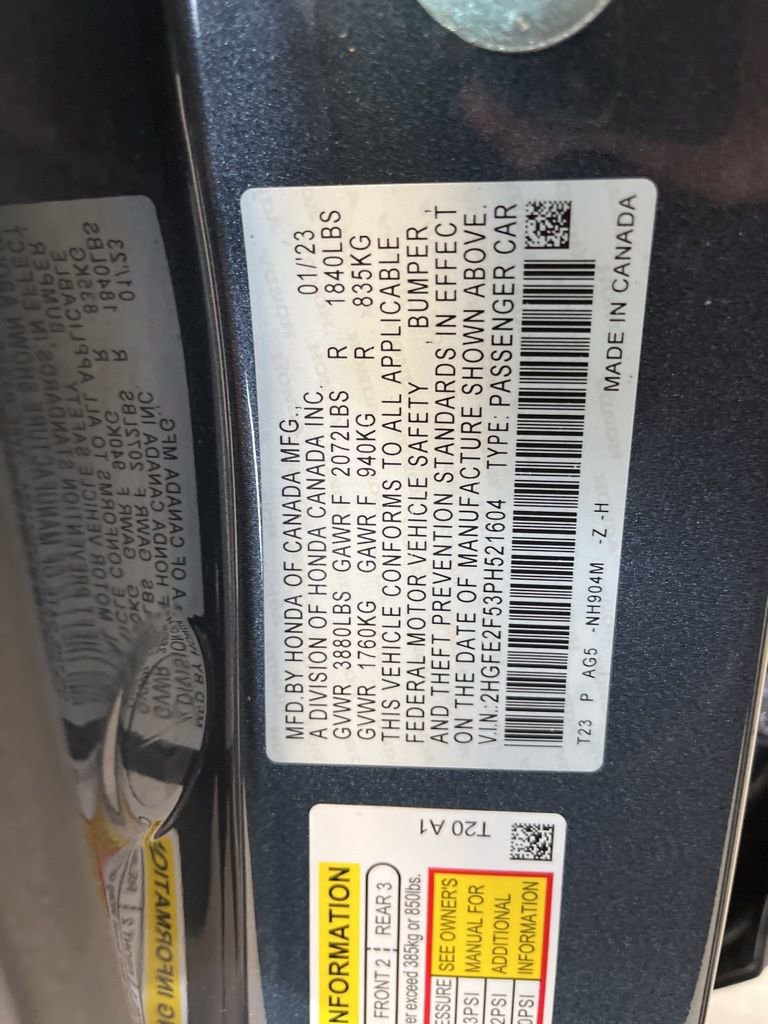 Used 2023 Honda Civic Sport image 23