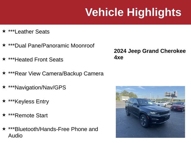 Used 2024 Jeep Grand Cherokee Limited 4xe AWD/4WD image 10