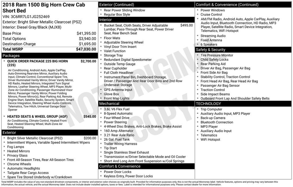 Used 2018 RAM 1500 Big Horn image 15