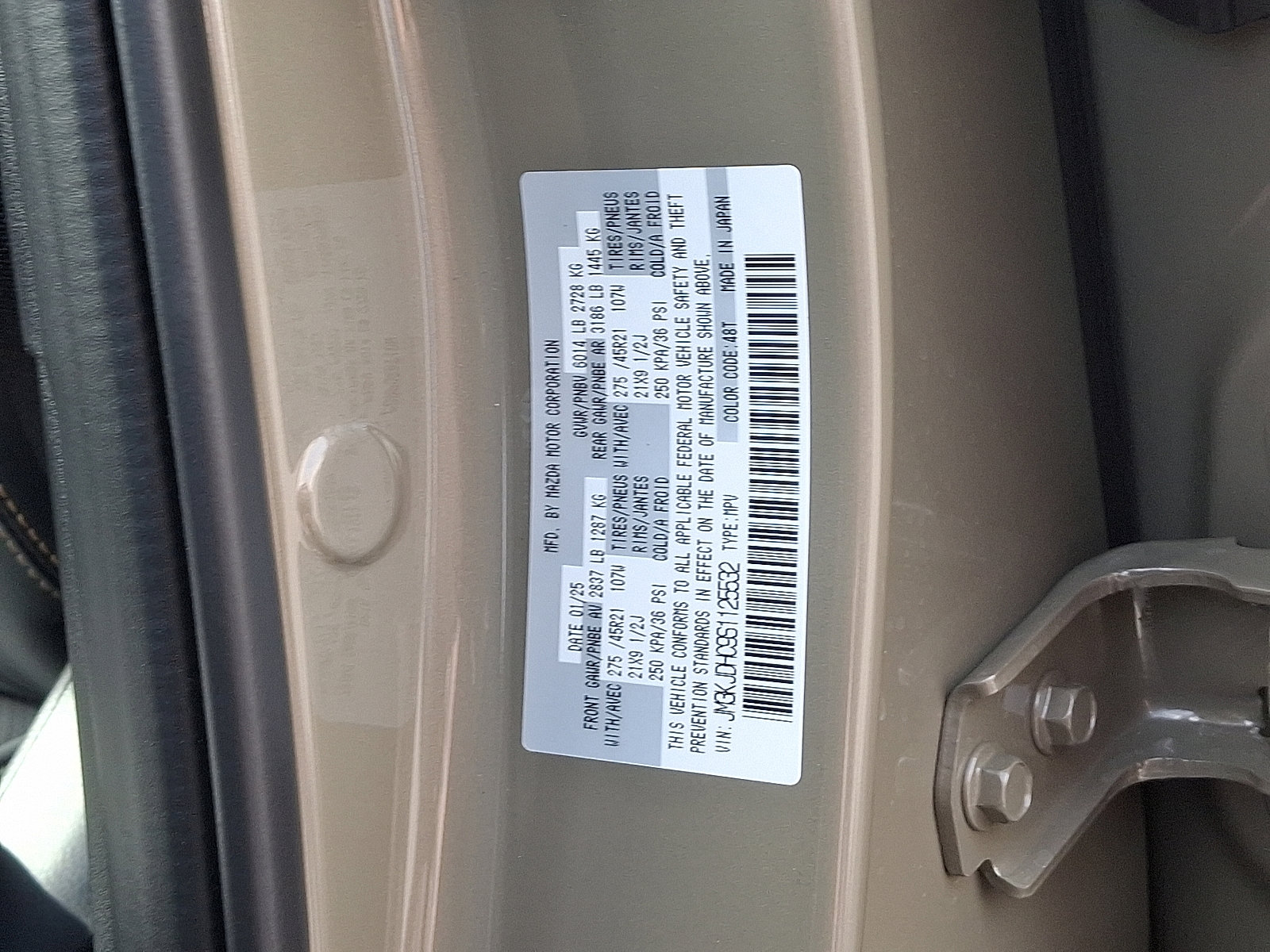 New 2025 MAZDA CX-70 3.3 Turbo S w/ Premium Package image 11