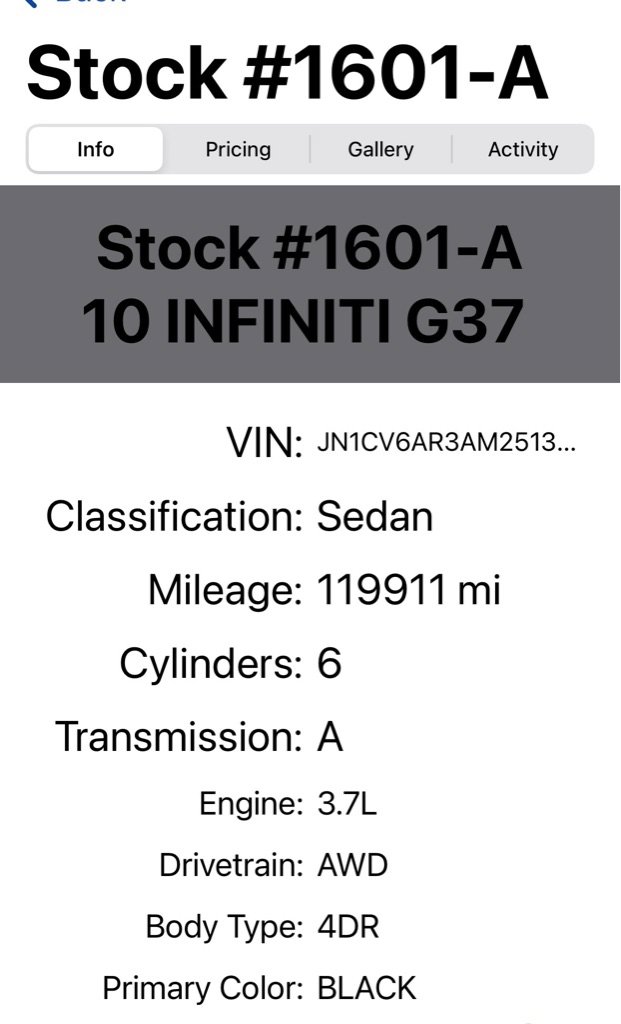 Used 2010 INFINITI G37 x Sedan w/ Premium Pkg AWD/4WD image 13