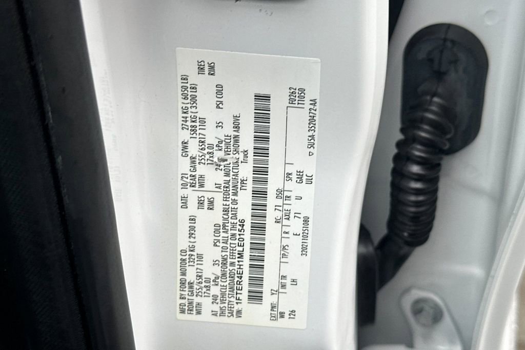 Certified 2021 Ford Ranger XL w/ Equipment Group 101A High image 30