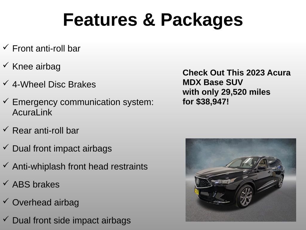 Used 2023 Acura MDX SH-AWD w/ Technology Package image 20