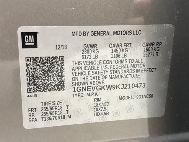 Used 2019 Chevrolet Traverse LT w/ LPO, Floor Liner Package AWD/4WD image 22