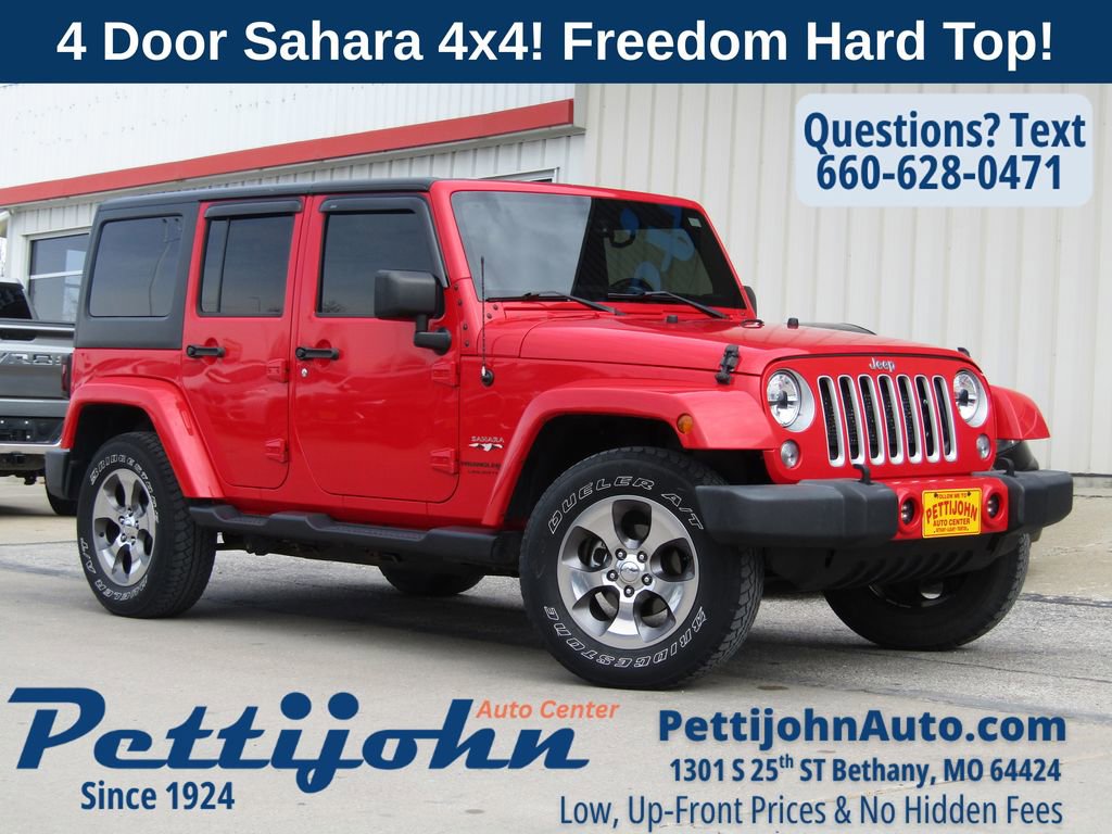 Used 2018 Jeep Wrangler Unlimited Sahara image 1