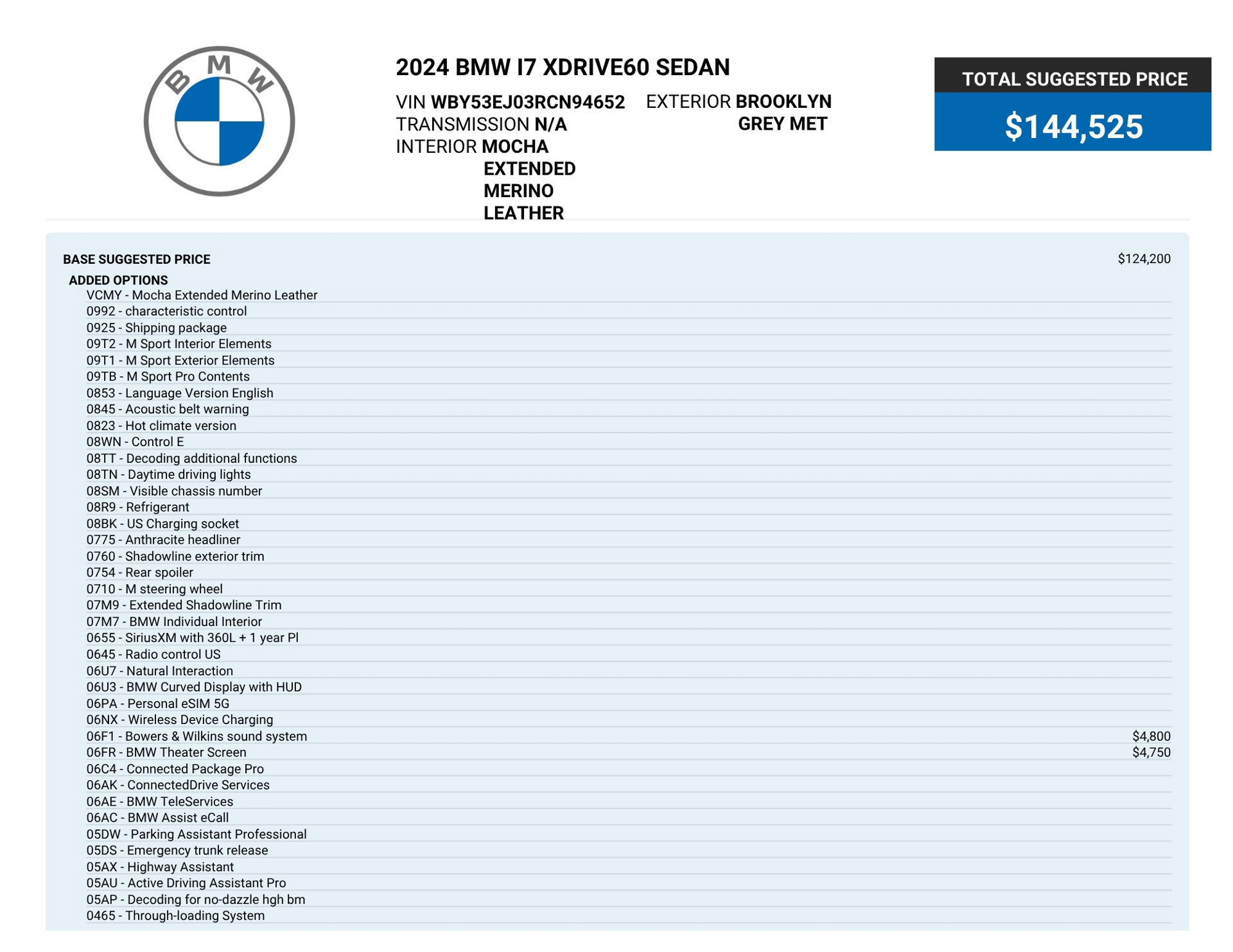 Used 2024 BMW i7 xDrive60 w/ Executive Package AWD/4WD image 79