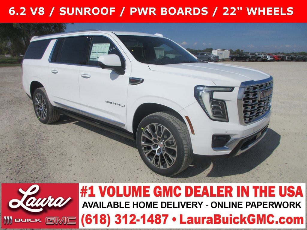 New 2026 GMC Yukon XL Denali w/ Sun & Power Step Package