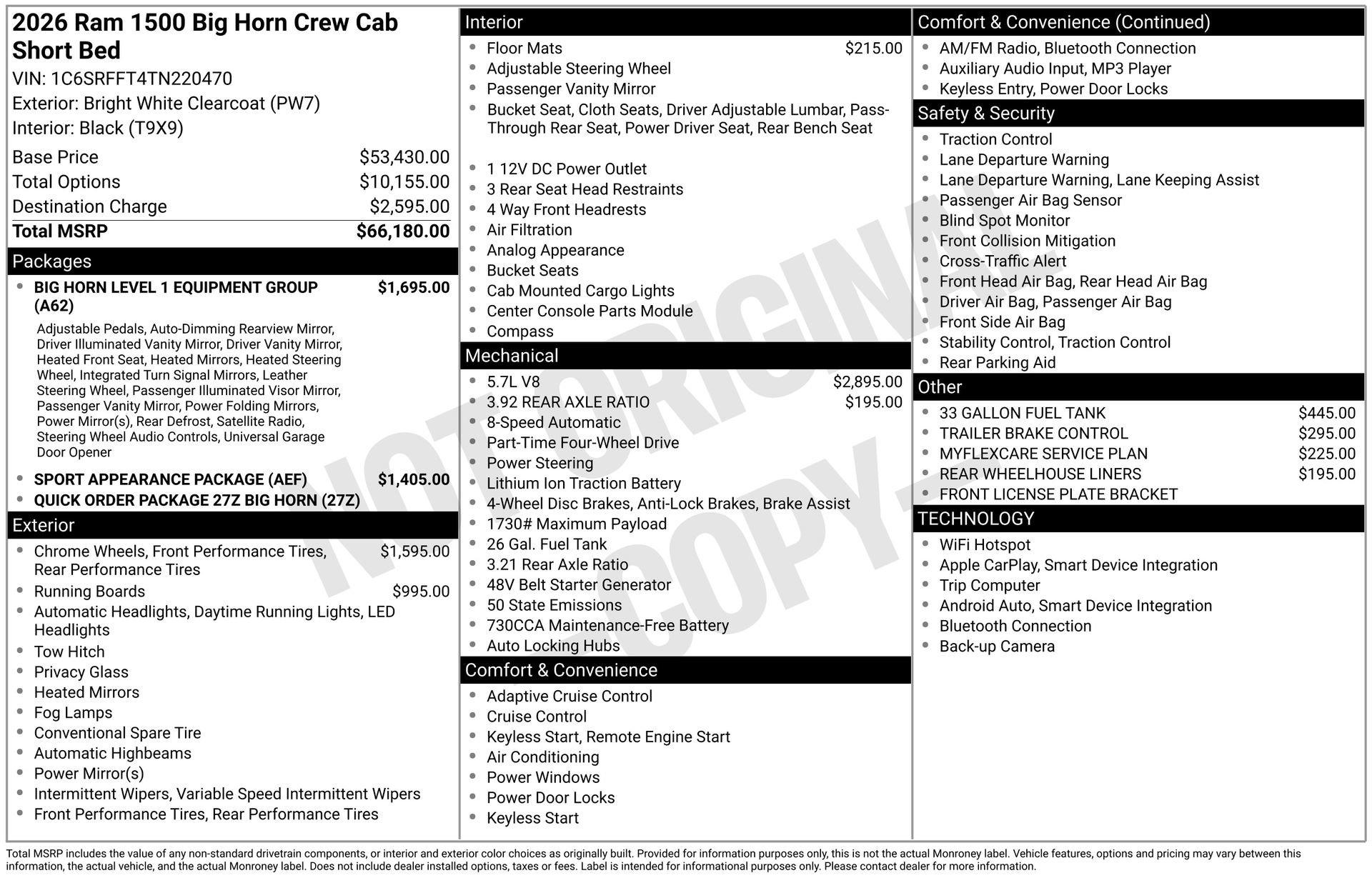 New 2026 RAM 1500 Big Horn AWD/4WD image 39