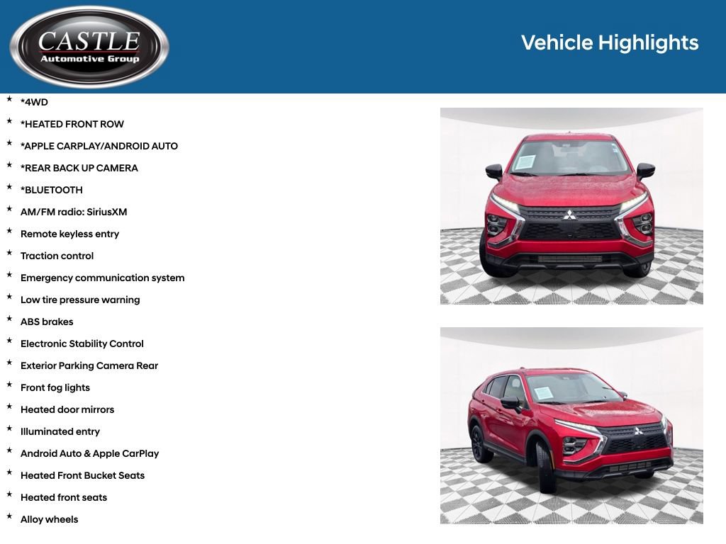 Used 2024 Mitsubishi Eclipse Cross LE AWD/4WD image 3