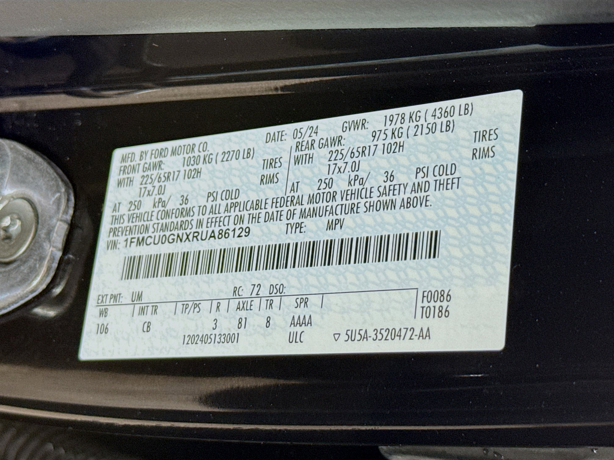 Used 2024 Ford Escape Active image 36