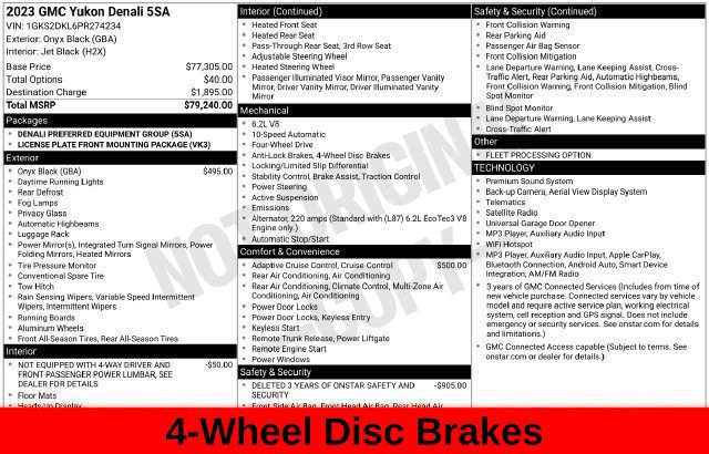 Used 2023 GMC Yukon Denali AWD/4WD image 50