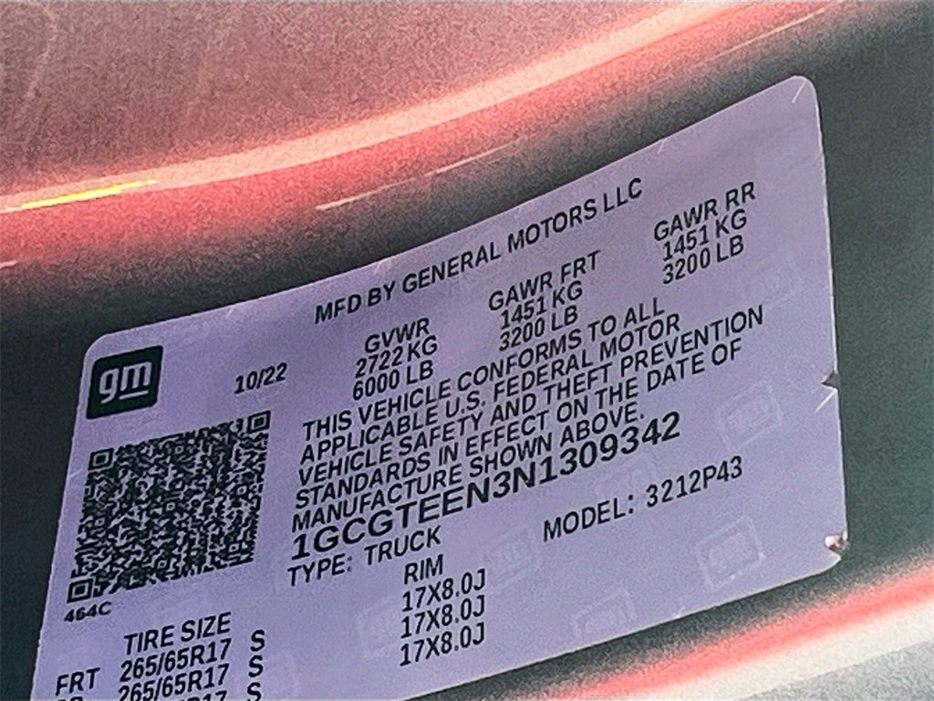 Used 2022 Chevrolet Colorado ZR2 w/ ZR2 Dusk Special Edition image 30