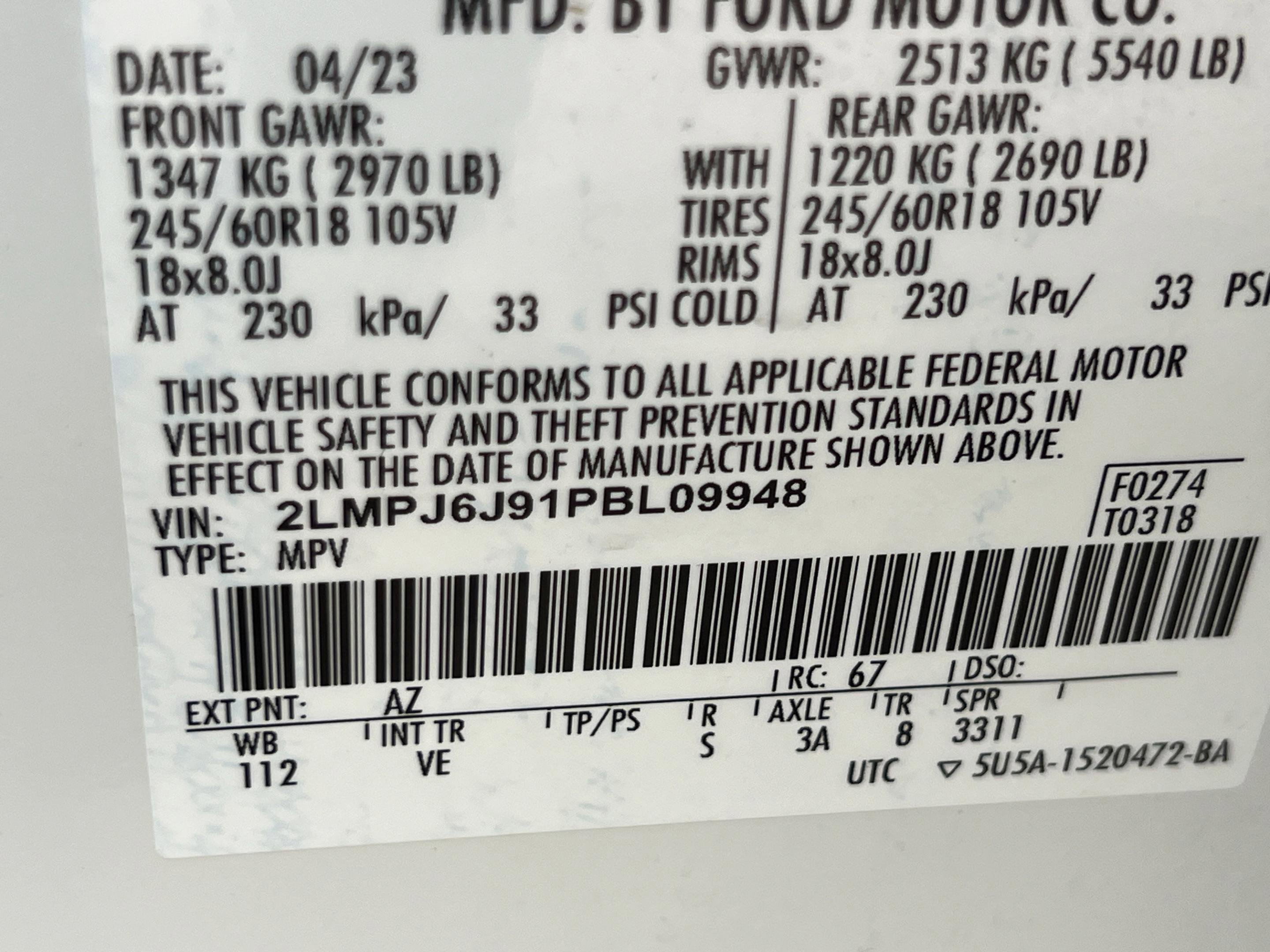 Used 2023 Lincoln Nautilus FWD image 35