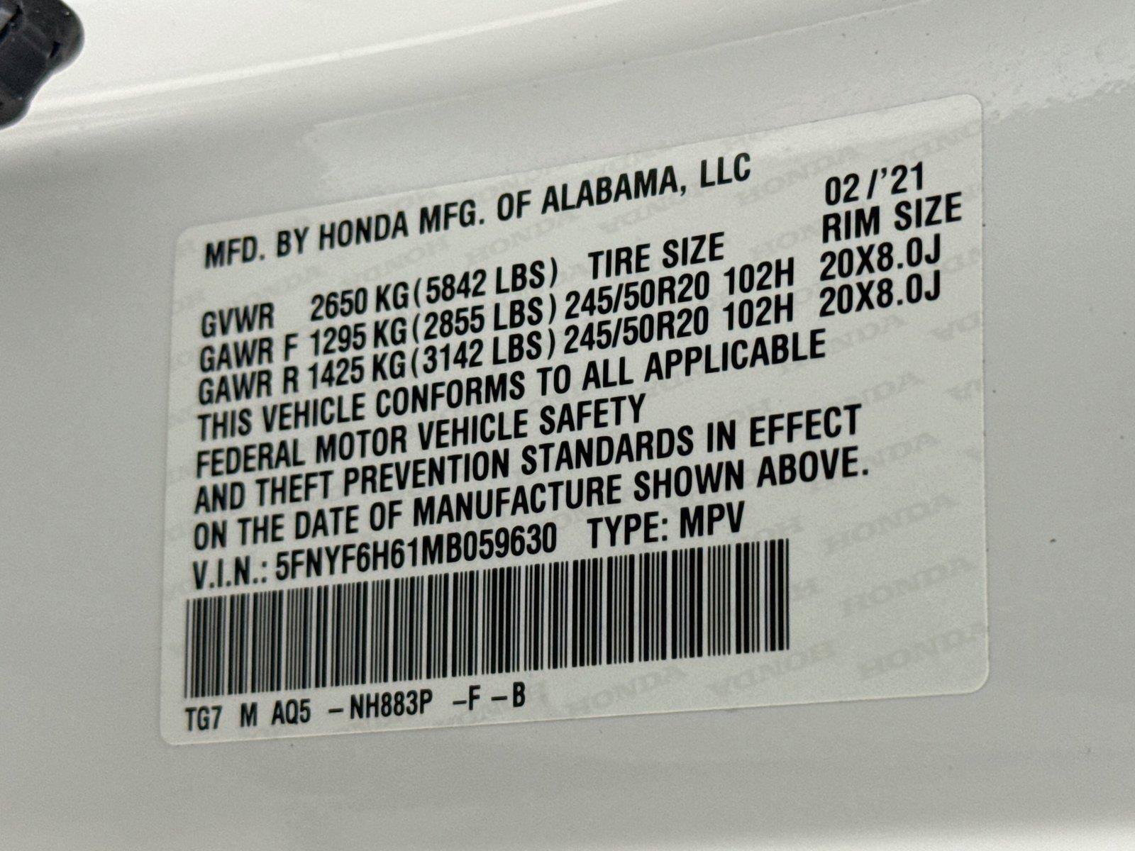 Used 2021 Honda Pilot Touring image 36