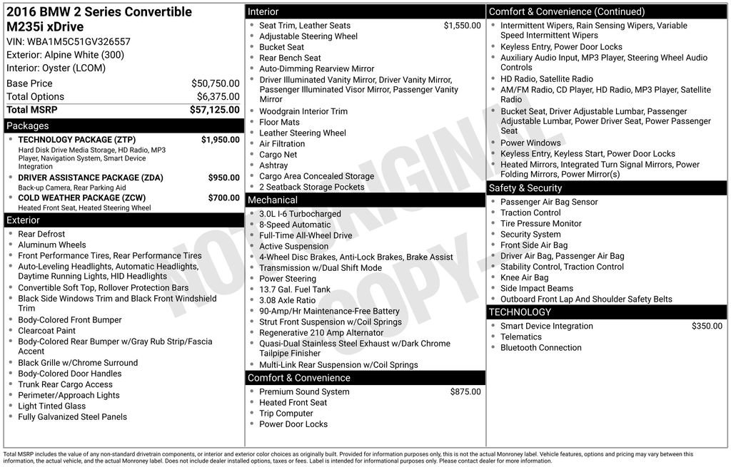 Used 2016 BMW M235i xDrive Convertible image 14