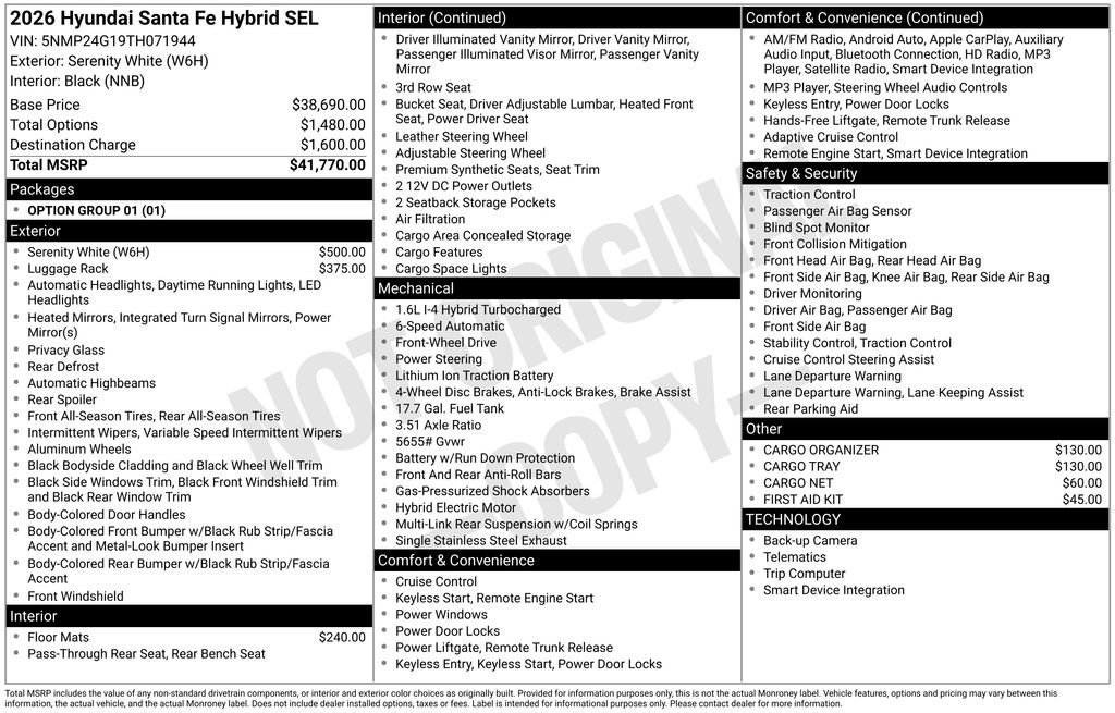 Certified 2026 Hyundai Santa Fe SEL FWD image 9