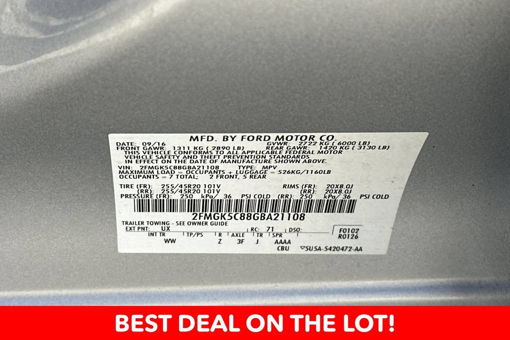Used 2016 Ford Flex SEL w/ Equipment Group 202A FWD image 29
